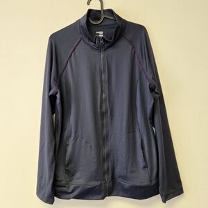 Danskin Semi Fitted Dri More Full Zip Jacket Charcoal Grey XL